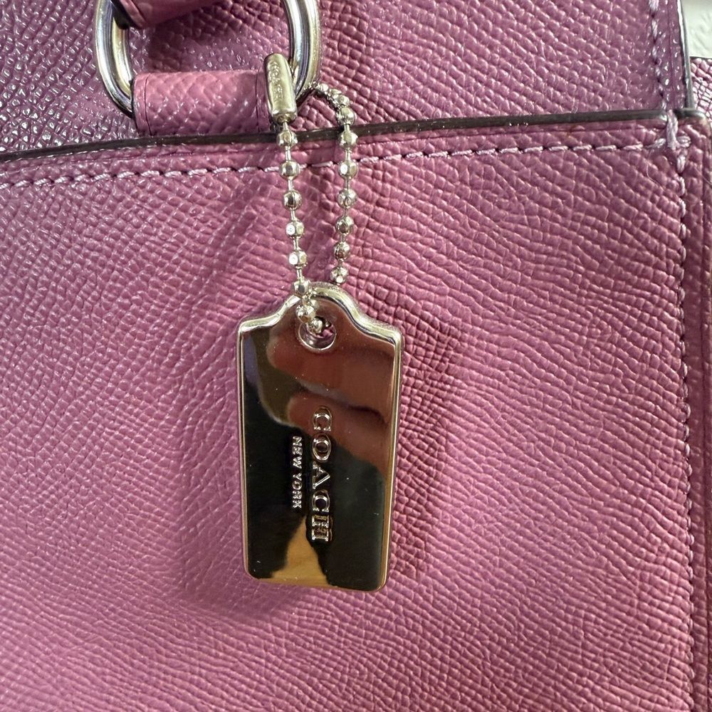 COACH AVARY CARRYALL F37832 SILVER/PRIMROSE - Picture 10 of 11